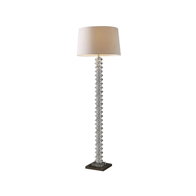 Urne-förmige Stand-up-Lampe Einfacher Kristall ein Kopf Wohnzimmer Bodenbeleuchtung in Beige in Beige