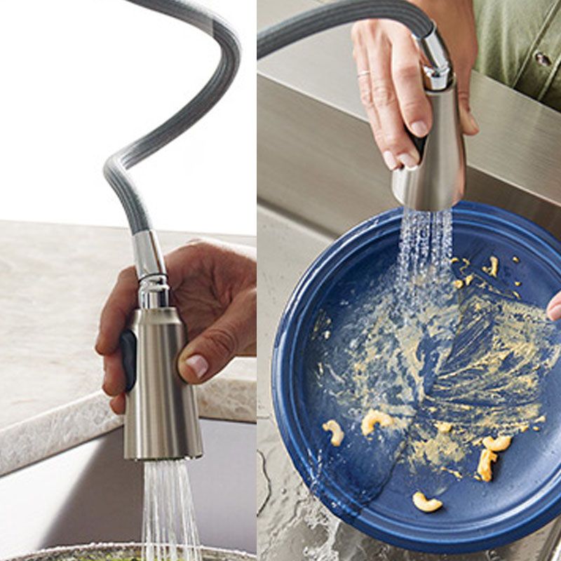 Modern Workstation Sink Stainless Faucet and Steel Basket Strainer Kitchen Sink