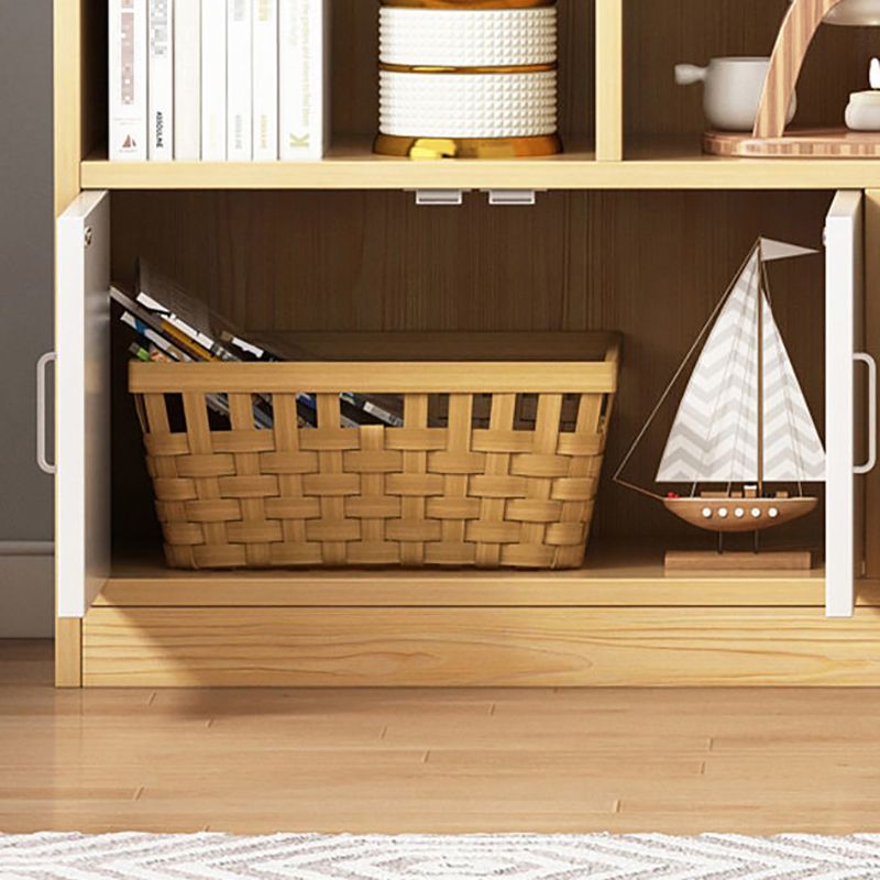 Engineered Wood Shelf Bookcase Modern Bookshelf for Study Room