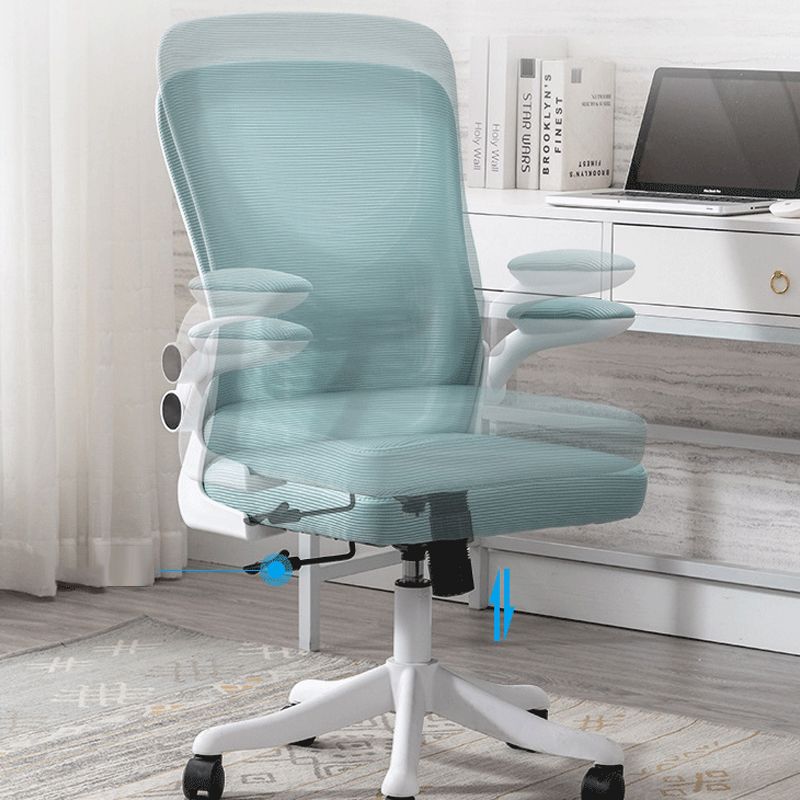 Contemporary Four-Tone Color Chair Adjustable Arms Mesh Office Desk Chair