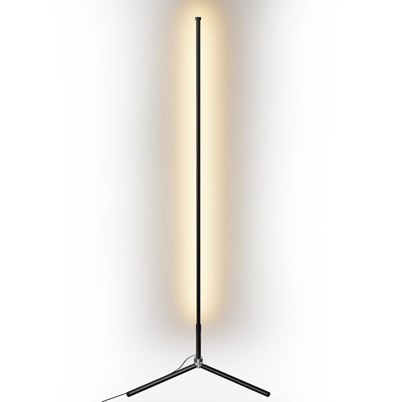 1-Light Floor Light Modern Style LED Floor Standing Light with Acrylic Shade for Bedroom