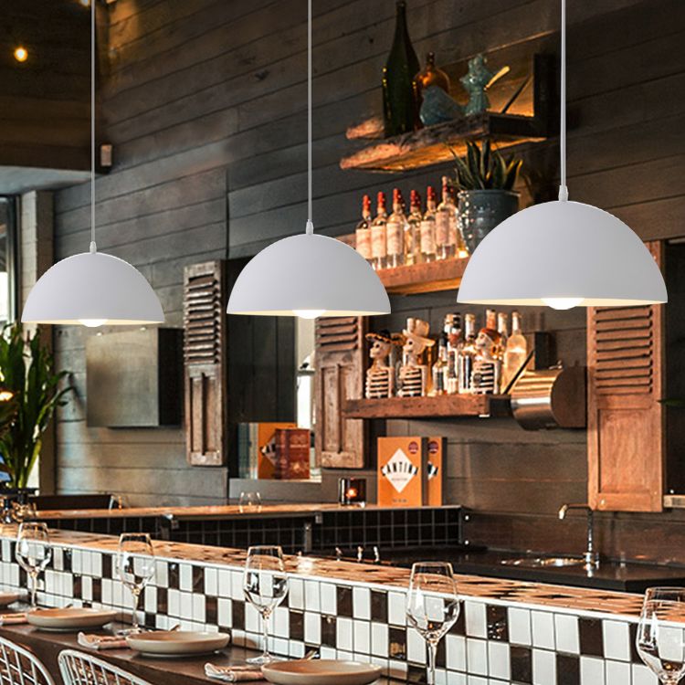 Shaded Metal Pendant Light Fixture Industrial Restaurant Commercial Pendant Lighting