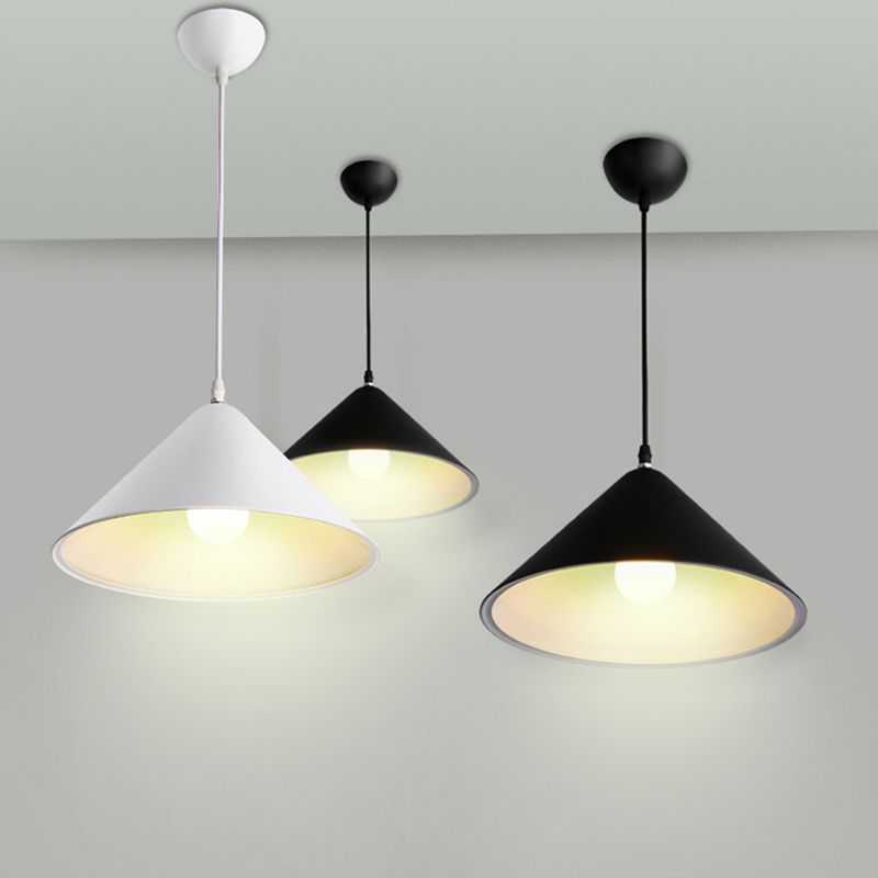 Conische eetkamer hanglamp Minimalistisch metaal 1 kop hangende lamp armatuur