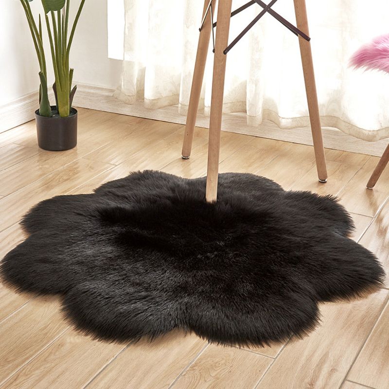 Novelty Shape Solid Color Rug Multicolored Simple Indoor Rug Acrylic Anti-Slip Backing Easy Care Area Carpet for Decoration