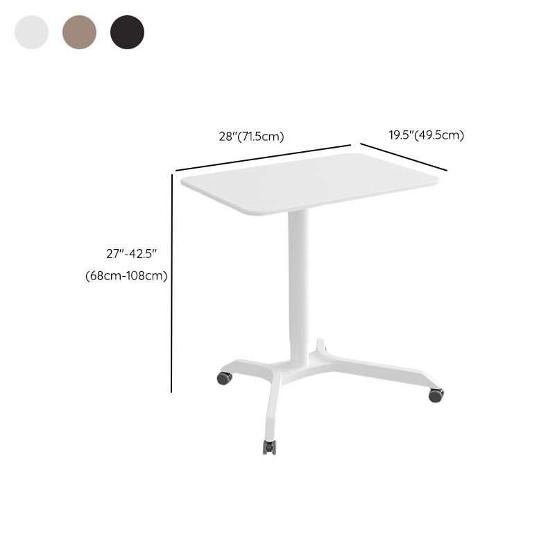 Adjustable Desk Kids Desk with Casters Study Desk 22.8"W x 28.1"D x 42.5"H