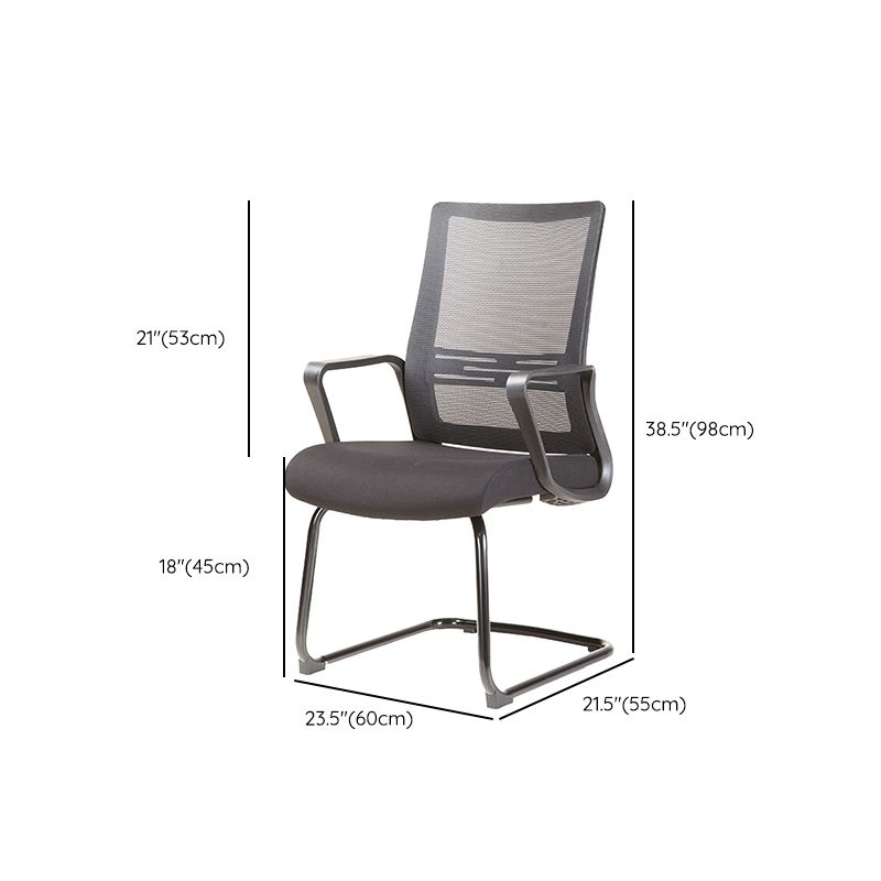 Mesh Armrest Desk Chair No Distressing Black Frame Office Chair