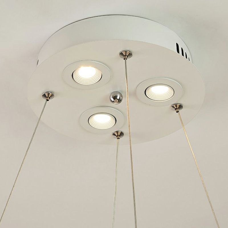 Suspended Lighting Fixture Modern Style LED Pendant Light Kit for Bedroom