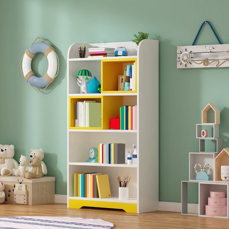 Scandinavian Book Shelf Freestanding Standard Kids Bookshelf in Wood