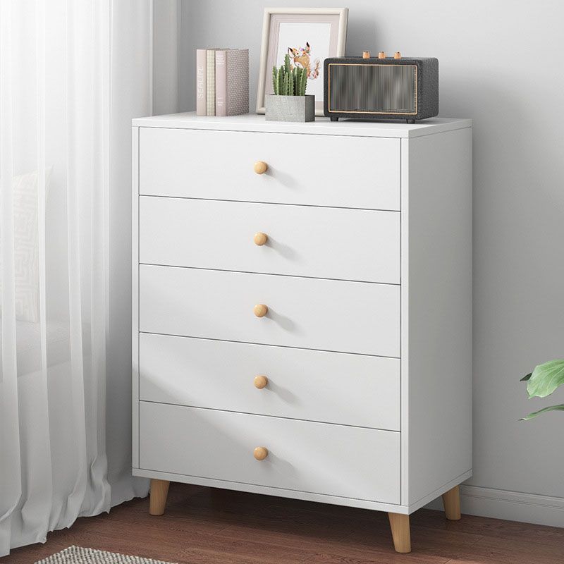 Scandinavian Nursery Dresser Solid Wood Kids Nightstand , 12.48 Inch Width