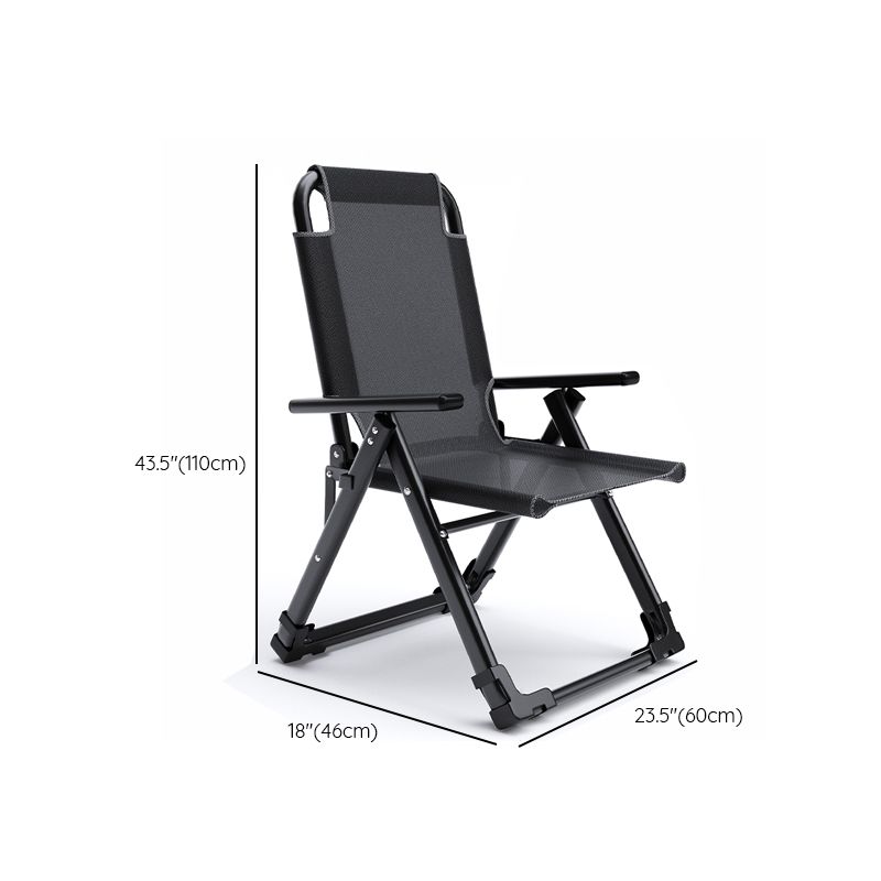 Modern Metal Frame Recliner Foldable Recliner Chair with Position Lock