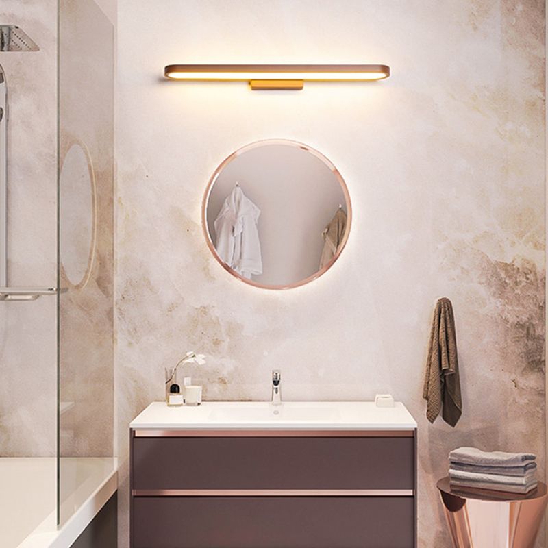 Luz de tocador doméstico Contemporáneos accesorios de iluminación de espejo lineal simple para el baño