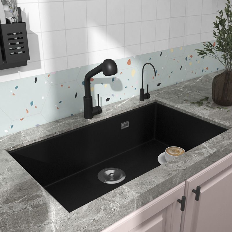 Modern Kitchen Sink Stainless Steel with Accessories and Faucet Undermount Workstation