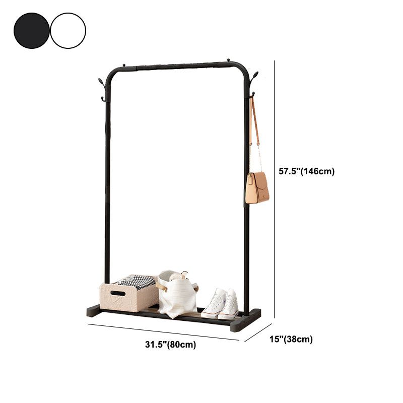 Modern Style Metallic Coat Rack Free Standing Hooks Design Coat Rack With Shelves