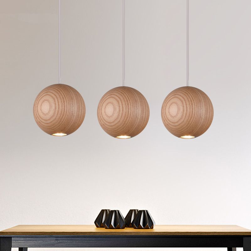 Balle LED Cluster Pendant Light Modern Wooden 1/7/10/10 / 16 HEAD SOIX PLACIER LECHETURE KIT