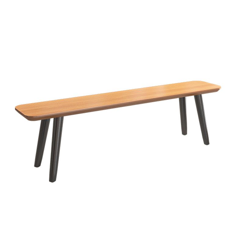 11.7-inch Width Modern Seating Bench Rectangle Solid Color Bench