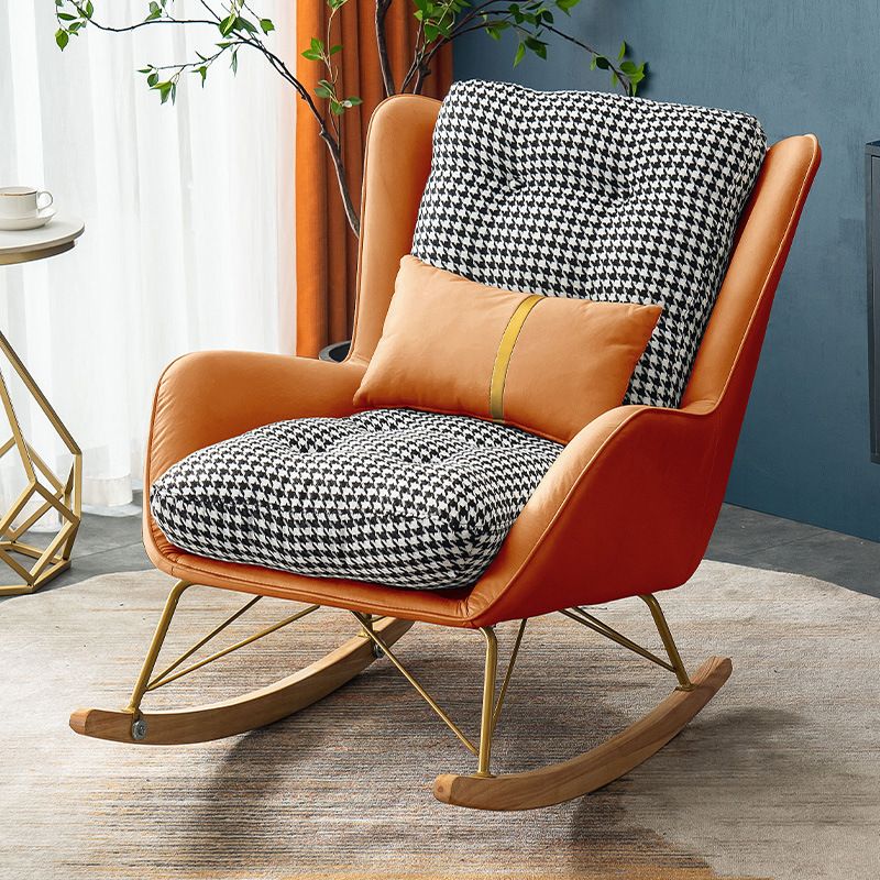 Modern Simple Style Rocking Chair Nursery Sofa Rocking Chair for Bedroom