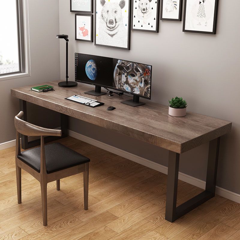 Industrial Style Office Desk Home Rectangular Wooden Desk for Home