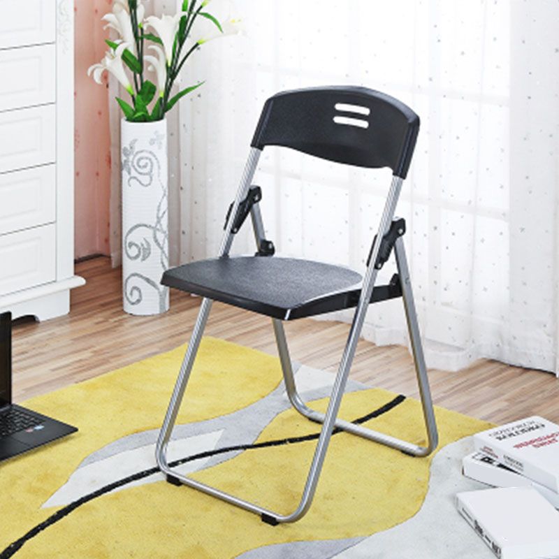 Modern Armless Upholstered Conference Chair Steel Office Chair