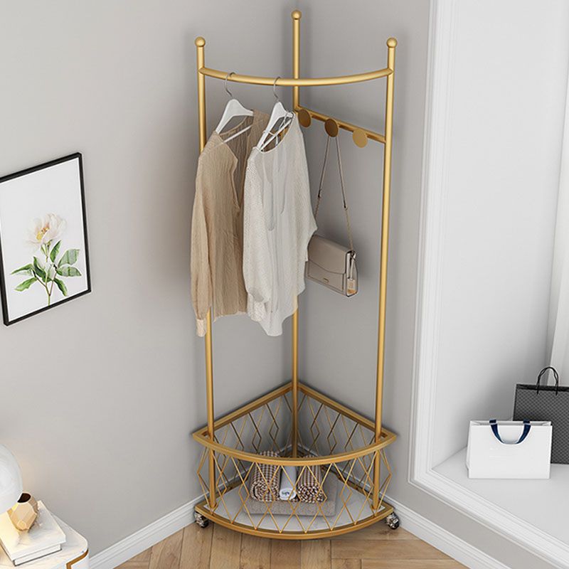 Contemporary Hall Stand Metal Storage Free Standing Coat Hanger Entryway Kit