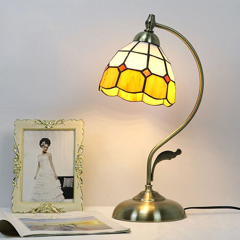 Tiffany Style Desk Light 1-Light Table Lamp Fixture for Bedroom