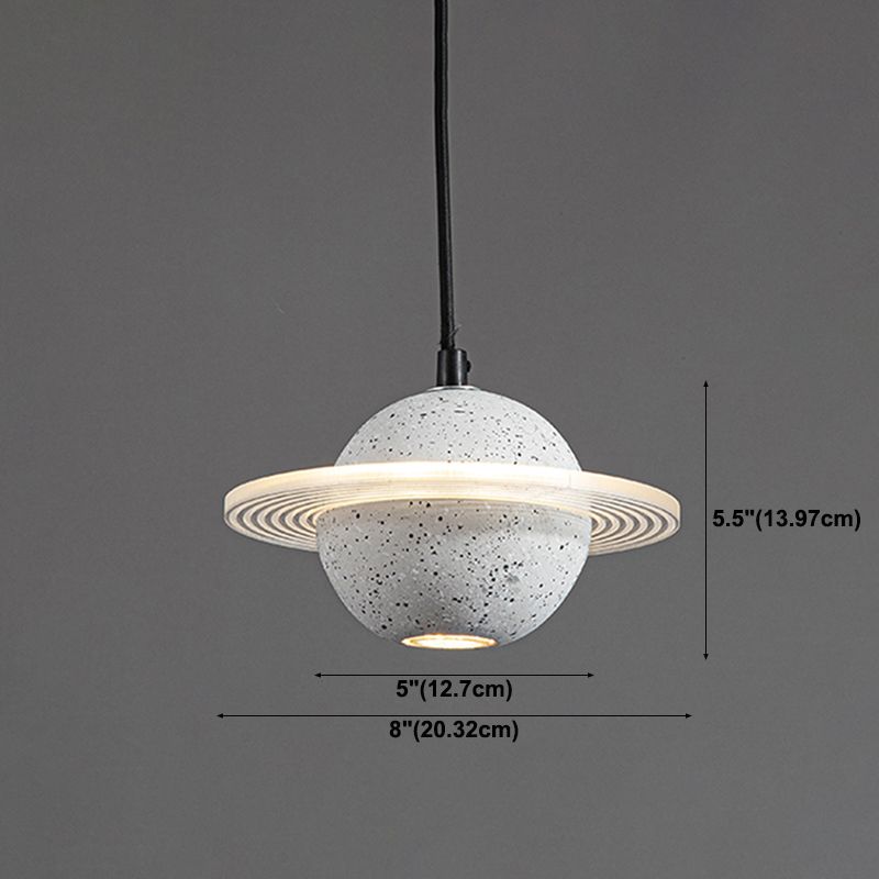 Modern Hanging Light Fixture LED Pendant Light with Acrylic Shade for Bedroom