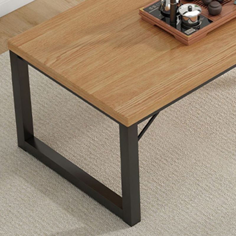 Modern Engineered Wood Writing Desk Rectangular Office Desk with Metal Legs