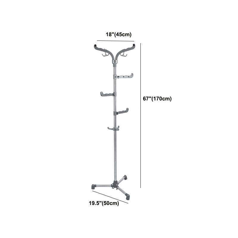 Contemporary Metal Hall Tree with Hooks and Castors Entry Hall Tree