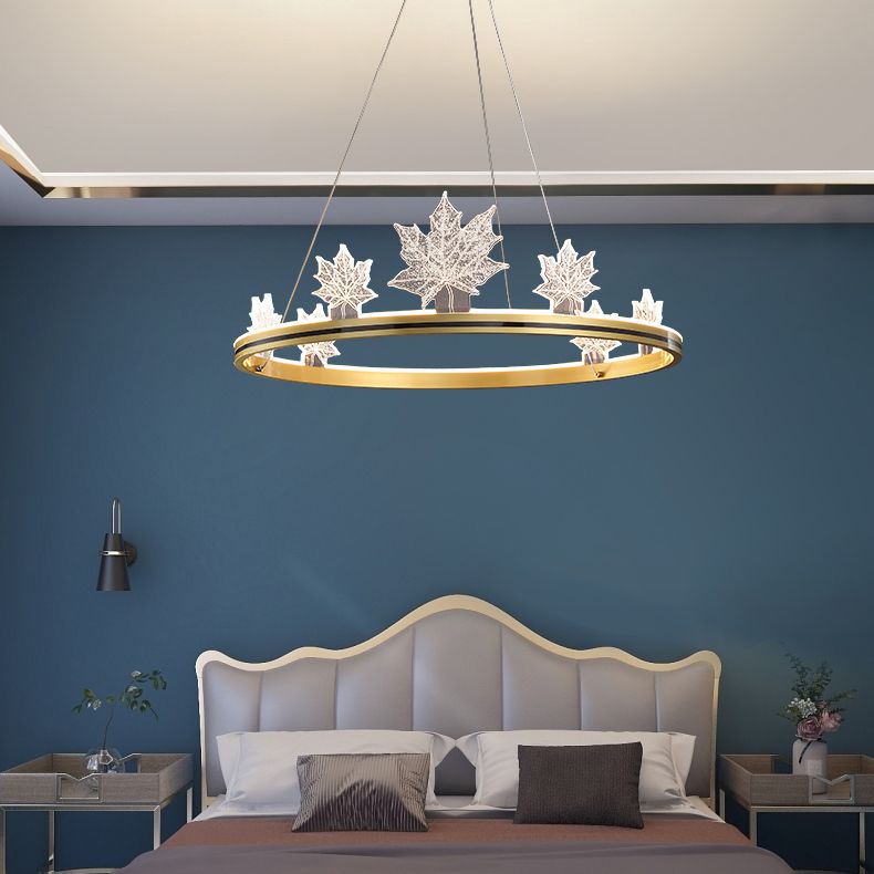 Modern Round Shape Chandelier Lights Metal 8 Light Chandelier Lighting Fixtures