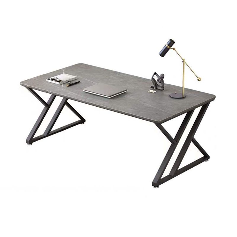 Stone Writing Desk Sled Base Gray Writing Desk , 29.53-inch Tall