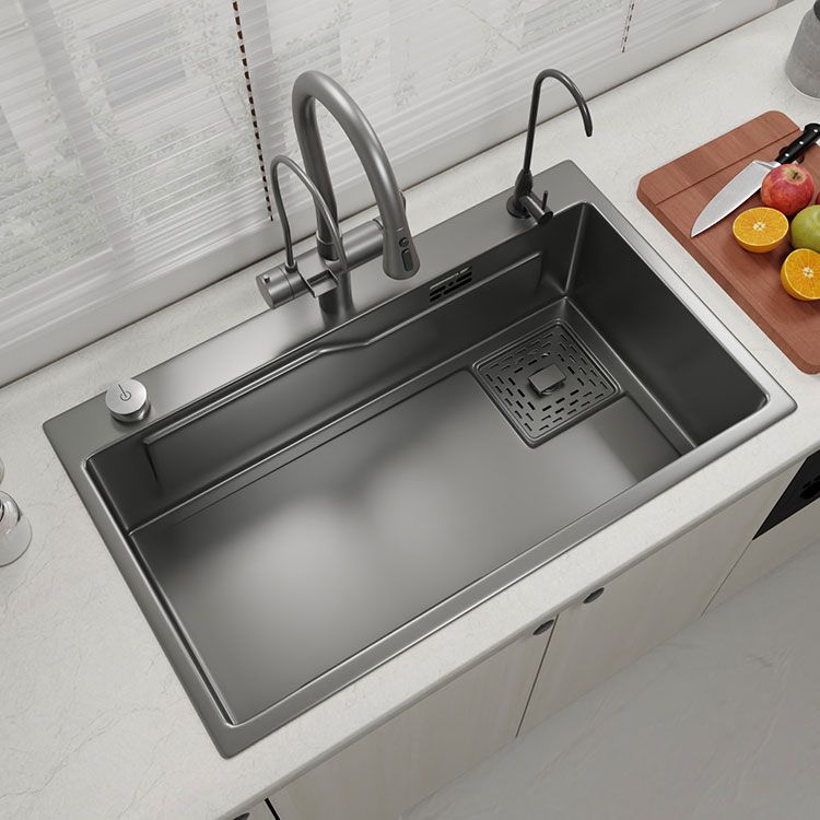 Contemporary Style Kitchen Sink Stainless Steel Corrosion Resistant Kitchen Sink