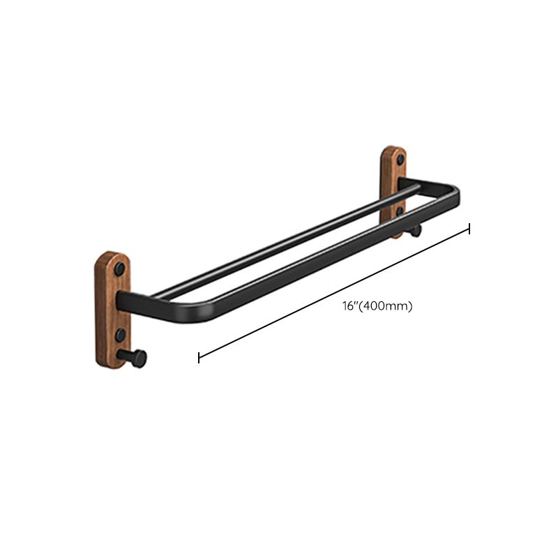 Metal and Wood Bathroom Accessory as Individual or as a Set without Punching