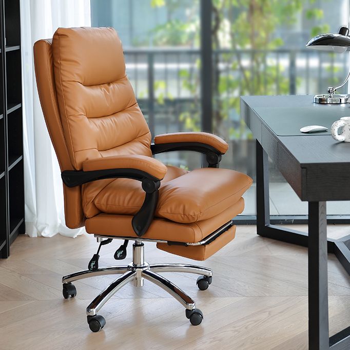 Adjustable Padded Arms Executive Chair Modern High Back Managers Chair