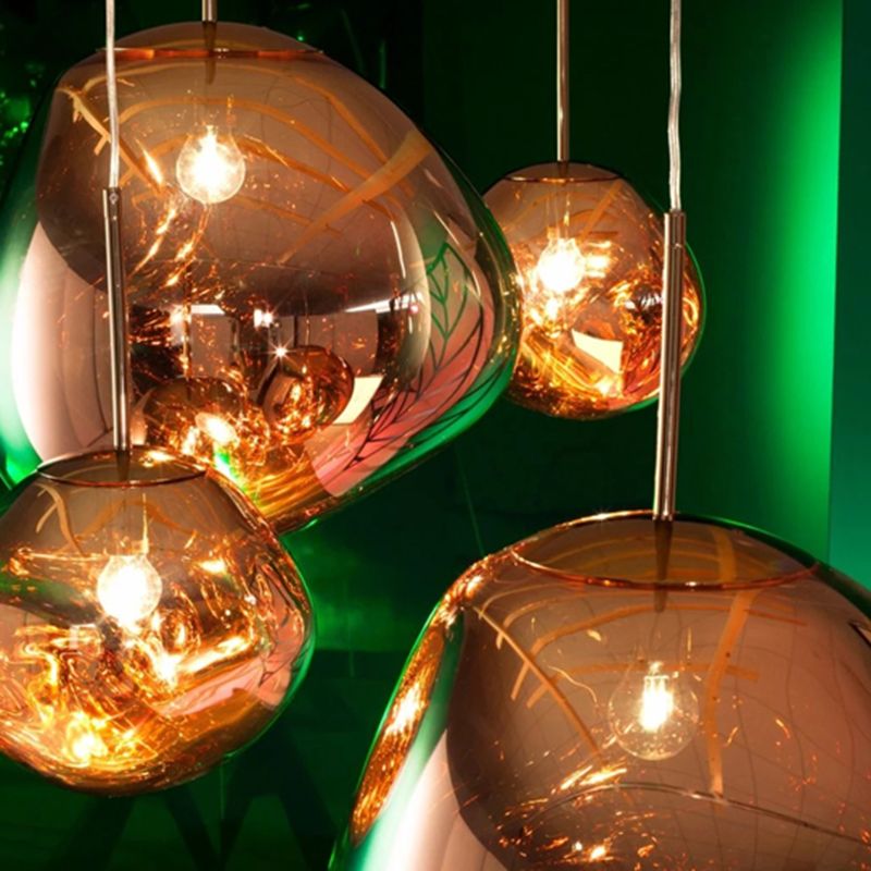 Ball Shape Glass Hanging Pendant Light Nordic Suspension Pendant Light