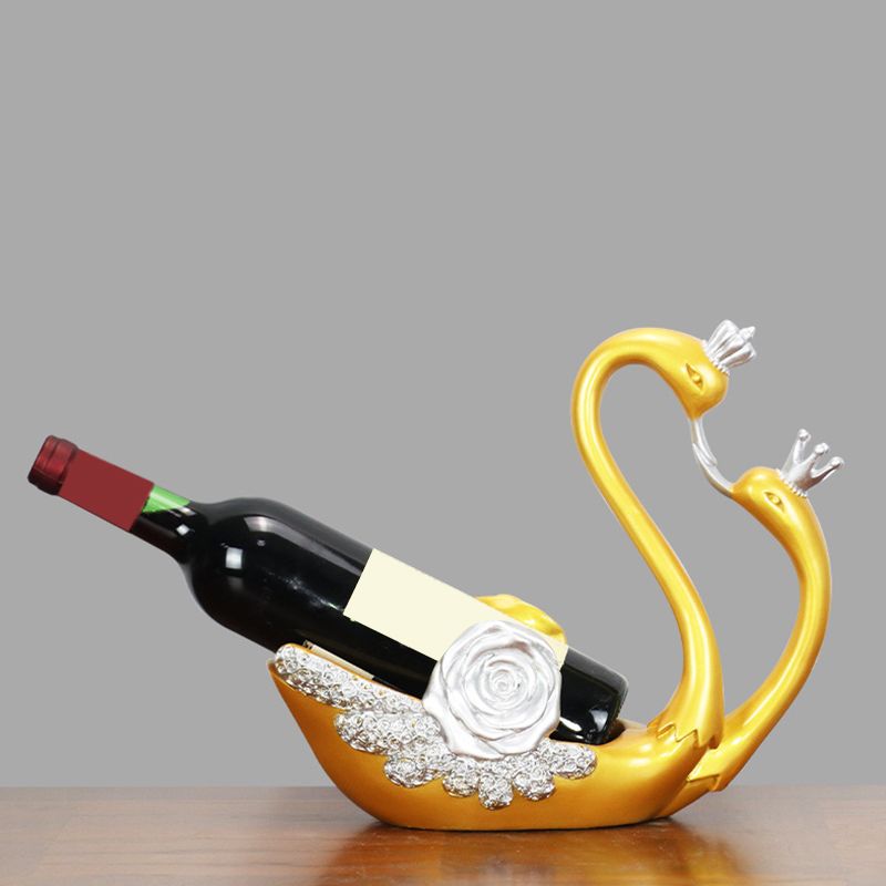 Glam Resin Wine Rack Bottle Tabletop Wine Rack Bottle for Kitchen