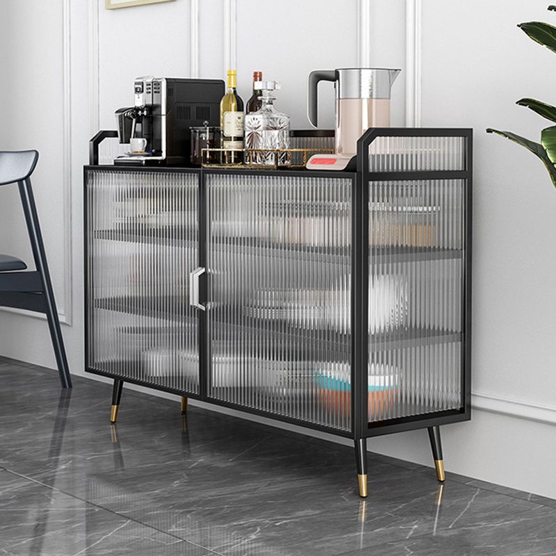 Industrial Display Cabinet Glass Door Storage Cabinet for Living Room