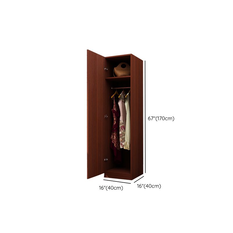 Manufactured Wood Kids Closet Modern 16"L X 16"W X 67"H Wardrobe Closet