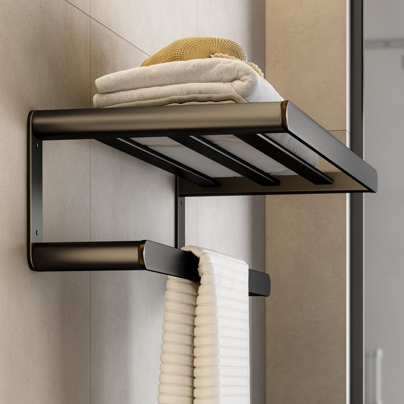 Modern Bath Hardware Set Black Towel Bar Bath Shelf Bathroom Hardware Set