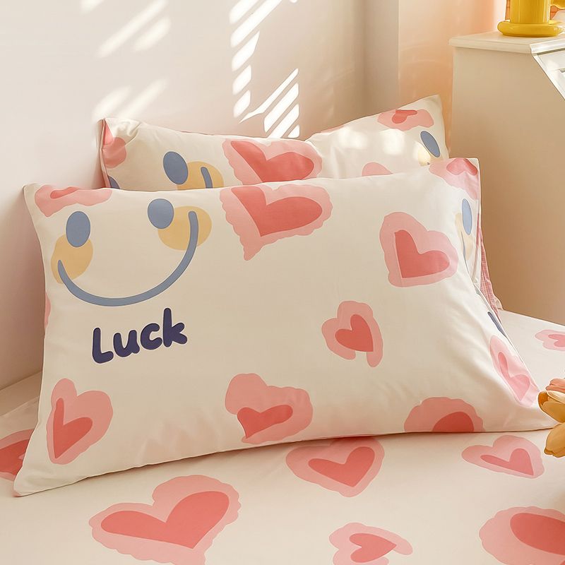 Fade Resistant Sheet Set Cartoon Painting Cotton Breathable Soft Bed Sheets