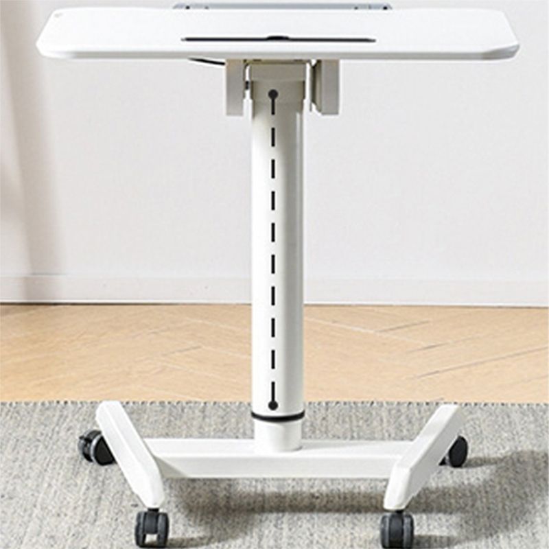 Folding Rectangular Shaped Office Standing Desk Converter Wood in White/Brown/Black