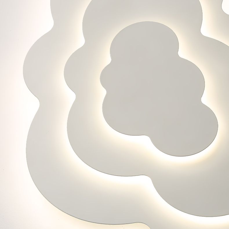 3 - Layer Matte White Flush Minimalist Ceiling Flush Lighting Fixture