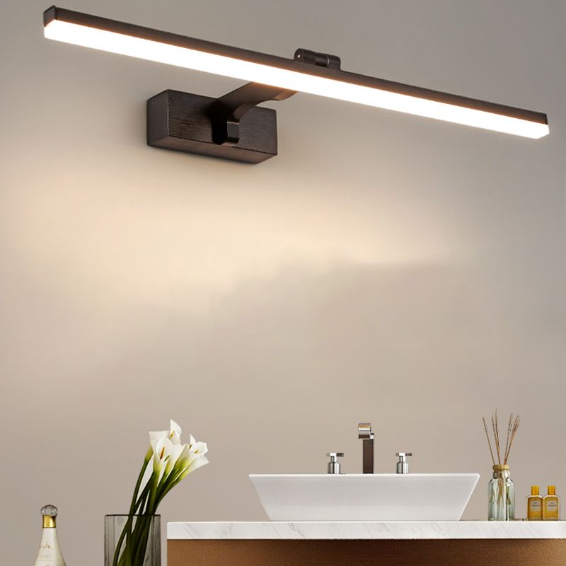 Modern Slim Linear Wall Sconce Simple Acrylic Bathroom LED Vanity Lighting Fixture