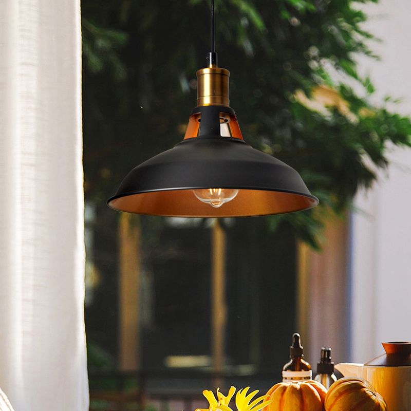 Single Ceiling Light Pot Cover Iron Hanging Pendant Lighting Fixture for Restaurant