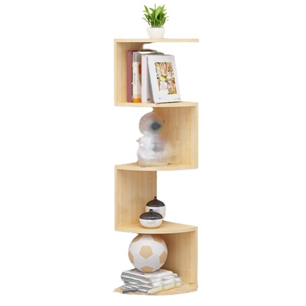 Modern Pine Bookcase Wall Mounted Book Shelf for Living Room