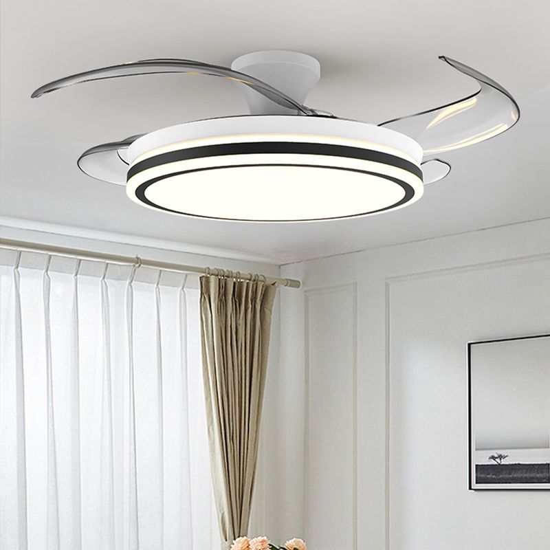 Contemporary Ceiling Fan Light Fixture Minimalist LED Ceiling Lamp for Dining Room