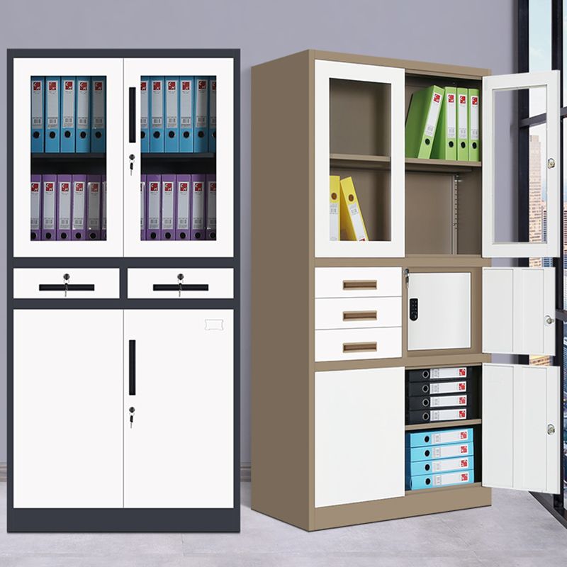 Metal Storage Filing Cabinet Contemporary Shelves Locking File Cabinet