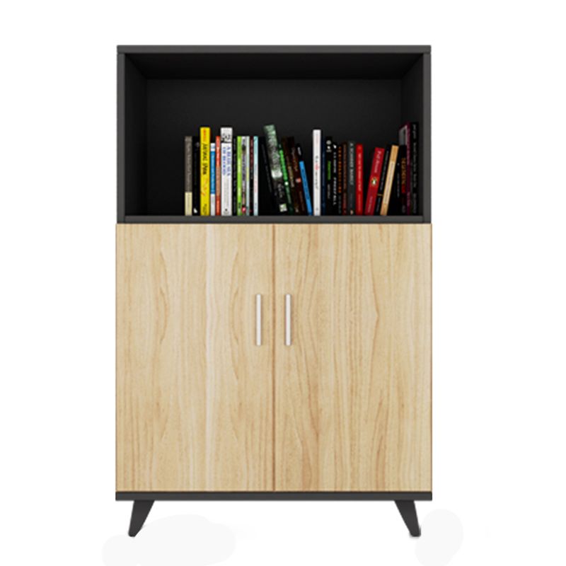 Nordic Style File Cabinet Wood Frame Vertical File Cabinet for Office