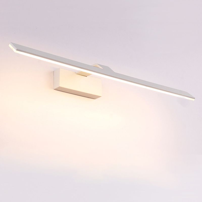 Lámpara de pared sombreada de estilo minimalista Batio acrílico Luz de pared montada en blanco