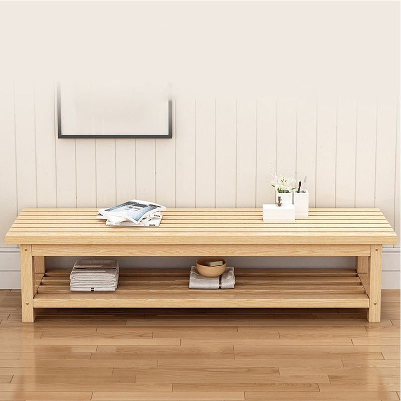 15.7" Wide Modern Entryway and Bedroom Bench Wood Bench with Legs