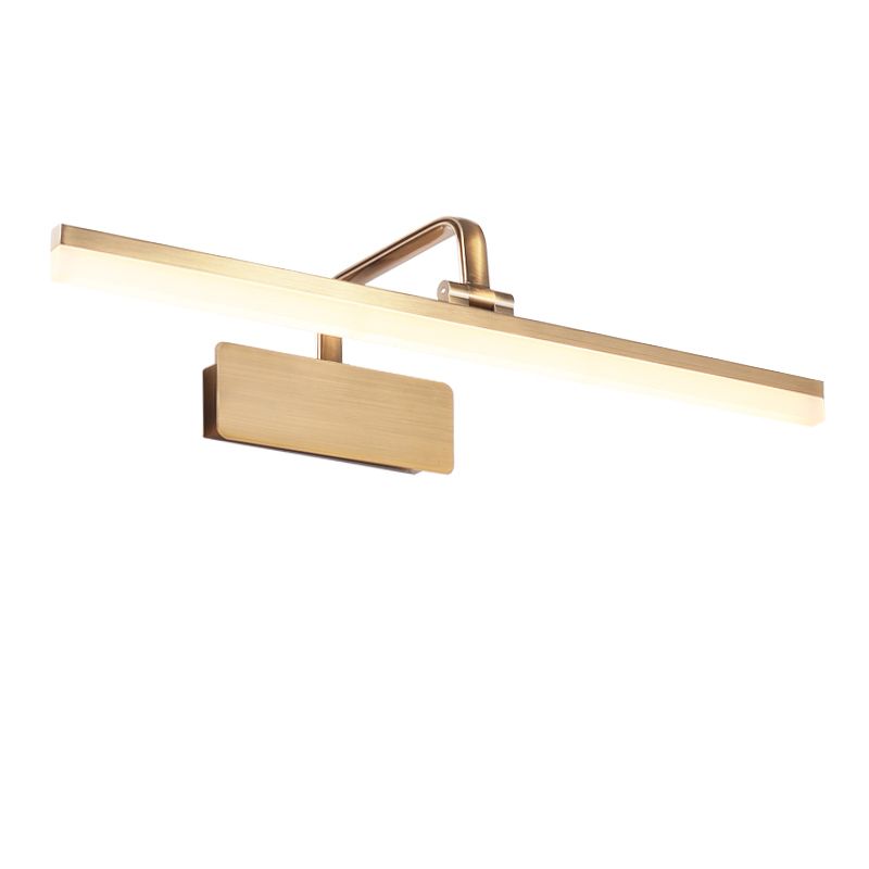 Modern Minimalist Style Angle Adjustable Vanity Wall Light Fixtures Acrylic 1 Light Vanity Mirror Lights for Bathroom