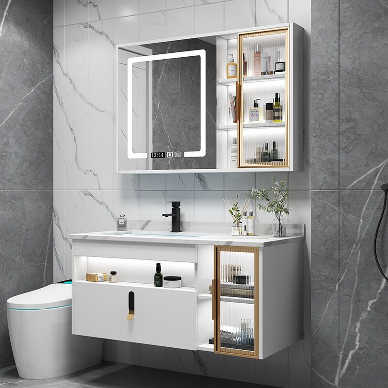 Gorgeous Sink Vanity Wall-Mounted Bathroom Vanity Cabinet with Mirror Cabinet